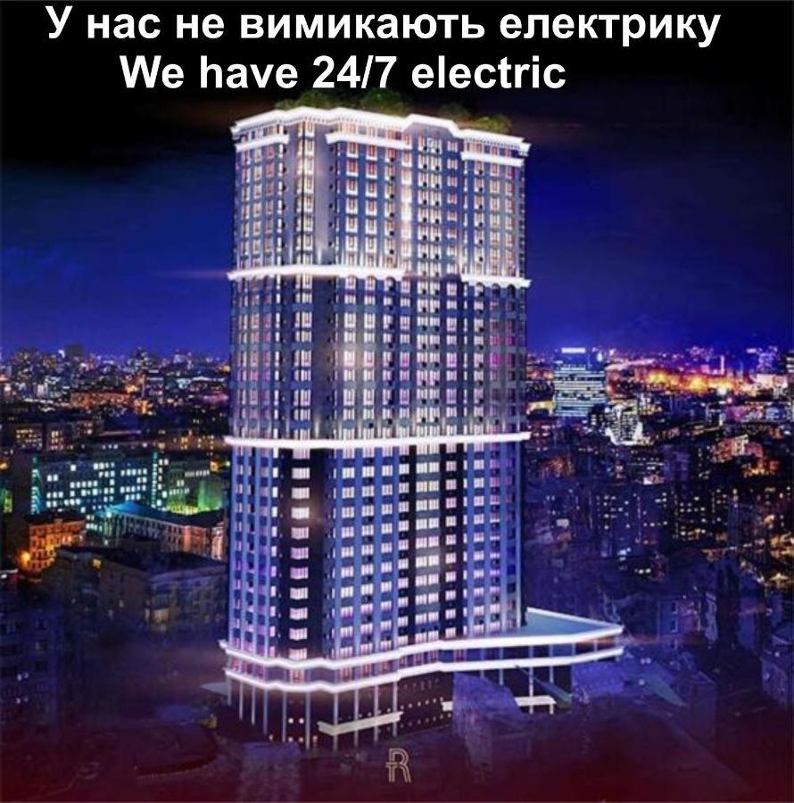 Royal Tower Residence Big Vip Apartment In Center Floor 27 キエフ エクステリア 写真